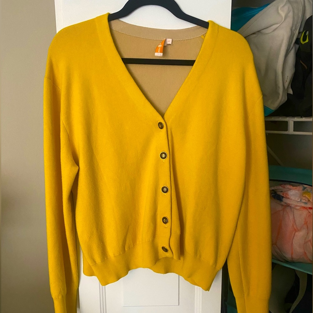 Tory Burch Shrunken Double Faced Cardigan